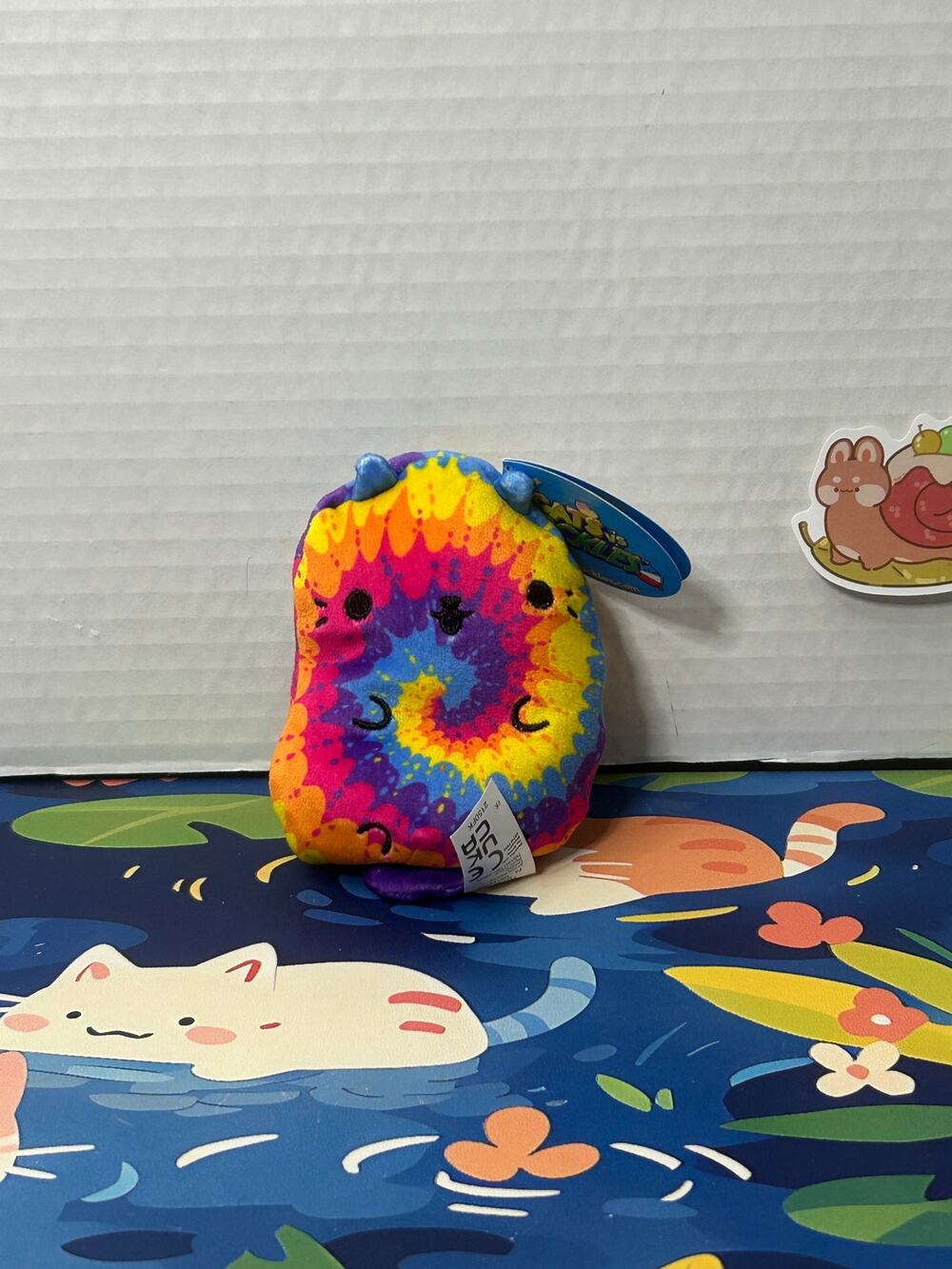 Cats vs Pickles Tie Dye #154 Bean Filled Plush Stuffed Animal Toy Doll